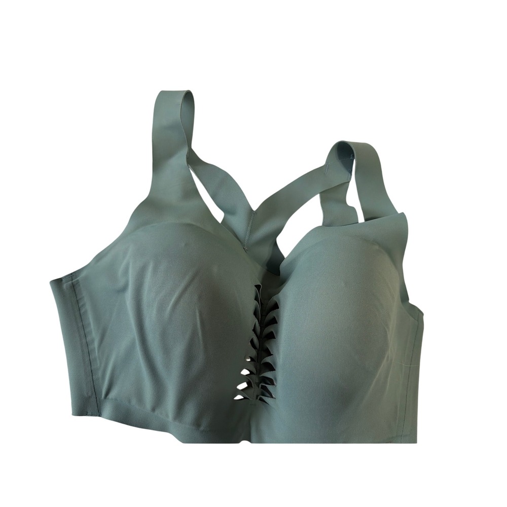 Victoria Sport Angel Max High Impact Sports Bra Sage Green 34DD Laser Cut